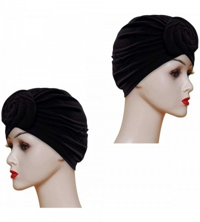 Skullies & Beanies Women Pre-Tied Bonnet Turban for Women Printed Turban African Pattern Knot Headwrap Beanie - CJ192UWYRW7 $...