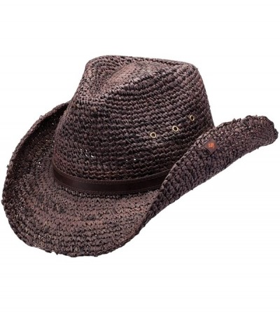 Cowboy Hats Masami Drifter Hat Dark Brown - CR11YBK9FJJ $34.26
