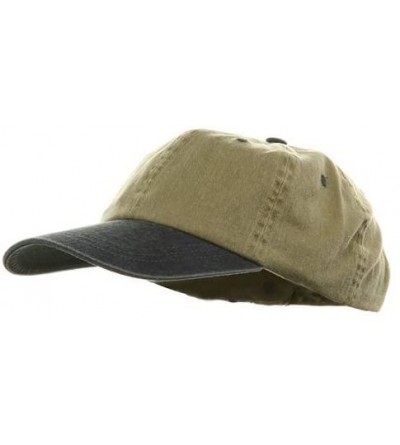 Baseball Caps Youth Pigment Dyed Washed Cap - Khaki Navy - CJ113XW391B $9.58