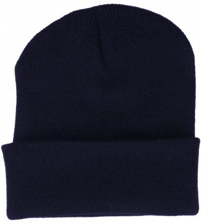 Skullies & Beanies 7 Pack Beanie Hats Assorted Colors Long Skull Caps - Pack a - CP188COXMD5 $17.38