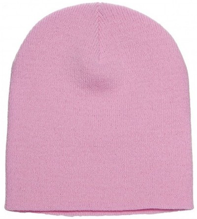 Skullies & Beanies Premium Flexfit Knit Beanie - Baby Pink - CC127UHMPKZ $10.90