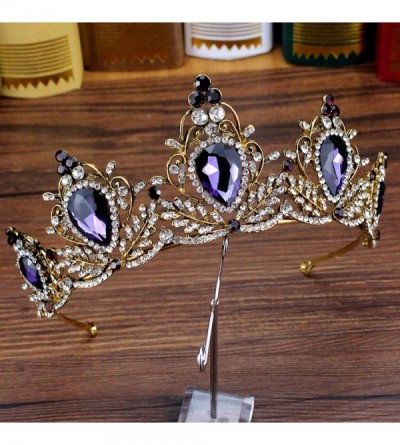 Headbands Vintage Jewelry Crystal Headband Wedding - leaf tiara - CO18WK7HUYY $30.34