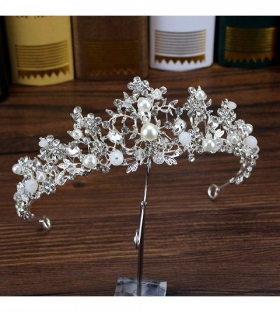 Headbands Vintage Jewelry Crystal Headband Wedding - leaf tiara - CO18WK7HUYY $30.34