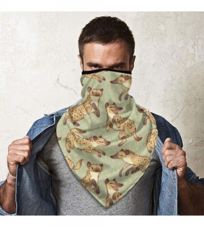 Balaclavas Thermal Neck Warmer- Neck Gaiter Tube face Scarf Motorcycle Ear Face Mask - Hyena Patterns - CM18AOX73IE $15.39