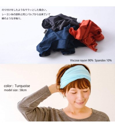 Headbands Mens Womens Elastic Bandana Headband Japanese Long Hair Dreads Head Wrap - Light Gray - CD118R802F7 $18.10