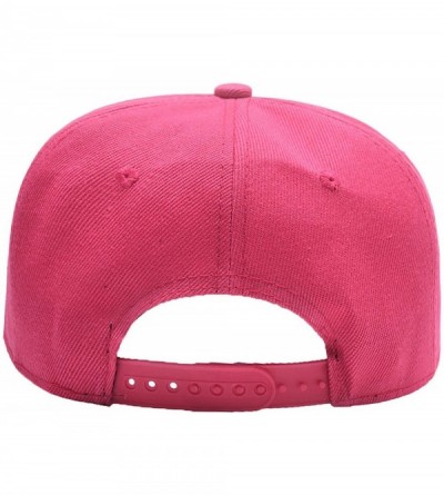 Baseball Caps Hip Hop Snapback Casquette-Embroidered.Custom Flat Bill Dance Plain Baseball Dad Hats - Rose Red - C318HK46O8W ...