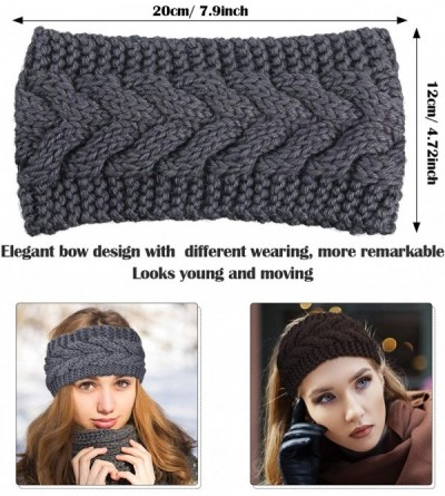 Cold Weather Headbands Headbands Knitted Warmers Suitable - Assorted Color Twist Style - CP192R39R4Q $14.06