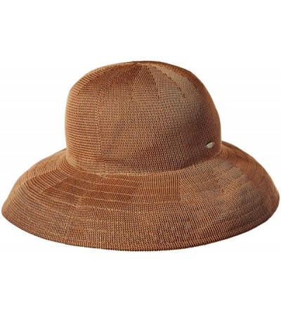 Sun Hats Women's Knitted Poly Straw Big Brim Hat - Desert - CL114CXS7KX $28.48