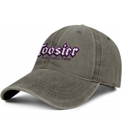 Baseball Caps Unisex Adjustable Hoosier-Racing-Tyre-Baseball Caps Golf Flat Hat - Brown-19 - C918TADZWG8 $32.43