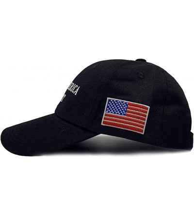 Skullies & Beanies Donald Trump 2020 Keep America Great Cap Adjustable Baseball Hat with USA Flag [2/3 Pack] - C518SELSHDR $1...