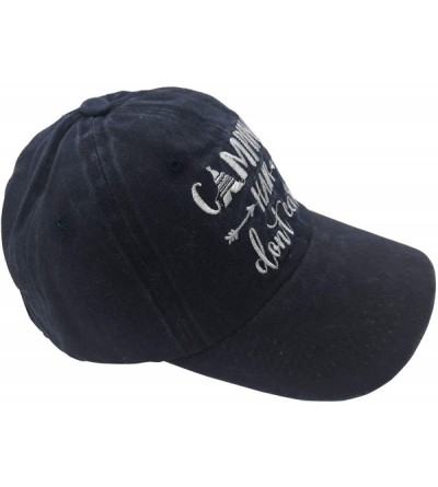 Baseball Caps Unisex Camping Hair Don t Care 1 Vintage Jeans Baseball Cap Classic Cotton Dad Hat Adjustable Plain Cap - CD18W...