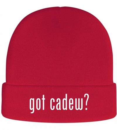 Skullies & Beanies got Cadew? - Soft Adult Beanie Cap - Red - CQ192YLD3AS $18.53