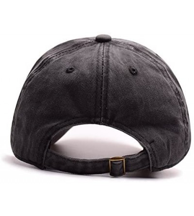 Baseball Caps Baseball Hat for Men - Cotton Cap Classic - Black - CH18EXZEXI3 $10.57