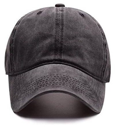 Baseball Caps Baseball Hat for Men - Cotton Cap Classic - Black - CH18EXZEXI3 $10.57