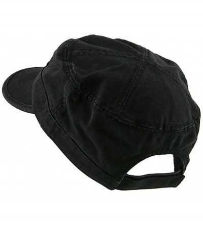 Baseball Caps Enzyme Washed Cotton Twill Cap - Black - CW111GHV80T $10.48