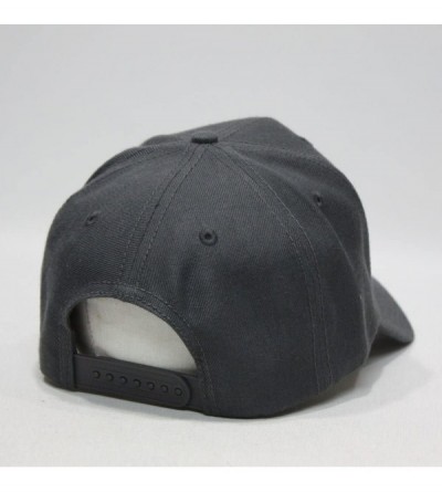 Baseball Caps Premium Plain Wool Blend Adjustable Snapback Hats Baseball Caps - Rt Charcoal Gray - C812MX3I5VE $15.91
