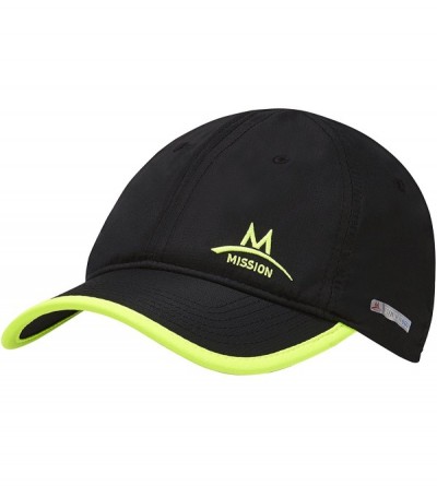 Sun Hats Performance Cooling Hat - Black/High Vis Green - CF11VS5J13Z $36.48