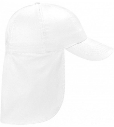 Sun Hats Boys 100% Cotton Twill Legionnaire Baseball for Sun Protection - White - C011E5O8KZL $10.05