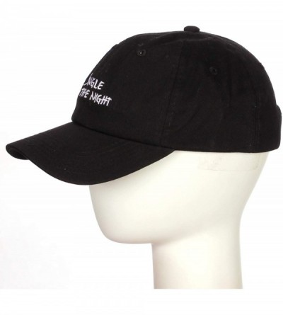Baseball Caps Embroidery Classic Cotton Baseball Dad Hat Cap Various Design - Single for the Night Black - CX186Y6YCYW $11.35