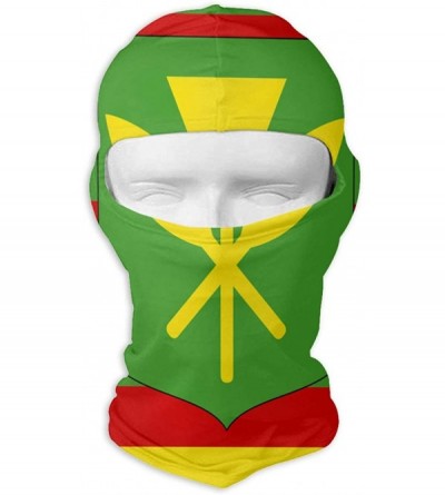 Balaclavas Kanaka Maoli Native Hawaiian Flag Unisex Outdoor Sunscreen Windproof Mask Neck Scarf Balaclava Face Mask - CJ18K57...