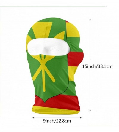 Balaclavas Kanaka Maoli Native Hawaiian Flag Unisex Outdoor Sunscreen Windproof Mask Neck Scarf Balaclava Face Mask - CJ18K57...