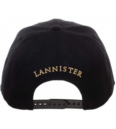 Baseball Caps Game Of Thrones House Snapback Hat - House Lannister - CB18IA50WU9 $19.06