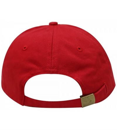 Baseball Caps Fall Leaves Cotton Baseball Dad Caps - Multi Colors - Red - CA18IZ55DAG $9.95