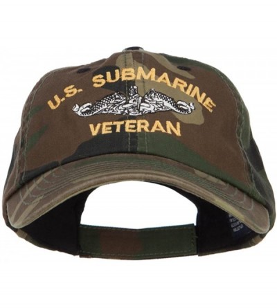 Baseball Caps US Submarine Veteran Military Embroidered Enzyme Camo Cap - Camo - C318CGLW59X $24.61