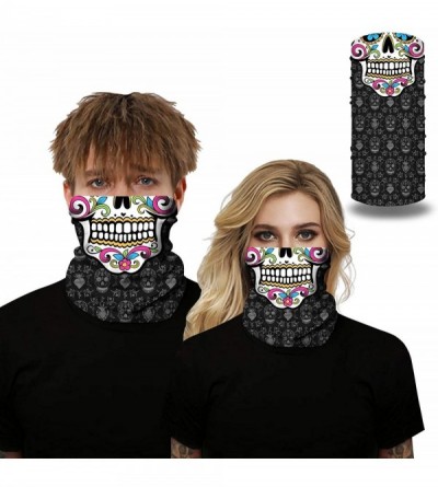 Balaclavas Seamless Rave Bandana Face Mask Neck Gaiter Scarf Headwear Balaclava for Men Women Dust Wind Sun Protection - CU19...