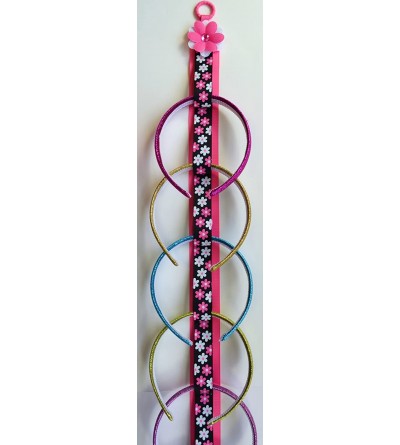 Headbands Boutique Handmade Ribbon HEADBAND HOLDER (ONE HOLDER) - Green Flowers - C8118TFJHV3 $18.37
