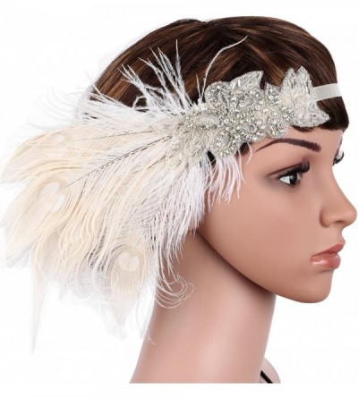 Headbands Peacock Headband Costumes Accessories - Apricot - CF12MYEOZBS $14.08