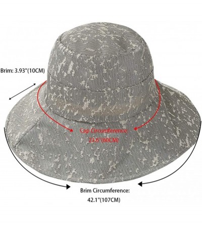 Sun Hats Packable Sun Hats for Women with UV Protection Stylish Floppy Travel Hat - Beigegray - CD18R7C88T7 $8.94