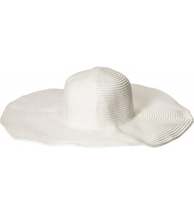 Sun Hats Brimmed Swimming Holiday Traveling - White - CN11K5JLOVH $8.20