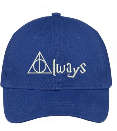 Baseball Caps Harry Always Embroidered Soft Crown 100% Brushed Cotton Cap - Royal - CD17YTWR9HX $21.20