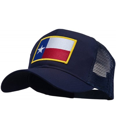 Baseball Caps Texas State Flag Patched Mesh Cap - Navy - C711TX7G2B9 $25.00