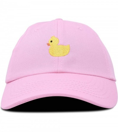 Baseball Caps Cute Ducky Soft Baseball Cap Dad Hat - M / L / Xl - Pink - CQ18LYH485O $13.79
