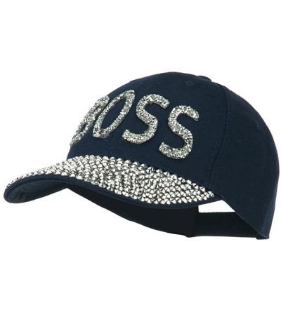 Baseball Caps Boss Stones Jewel Cap - Navy - C611P5HL23T $28.69