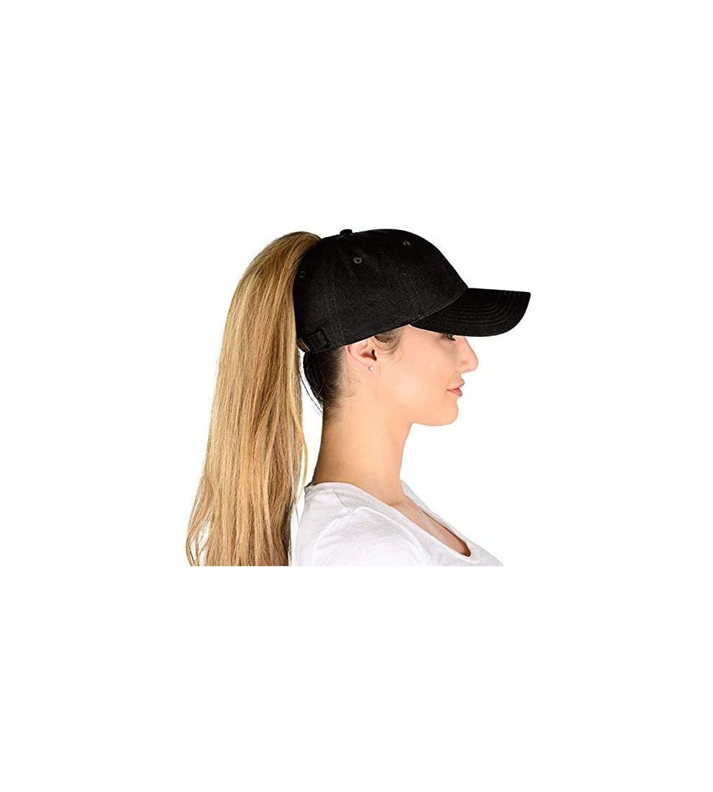 Baseball Caps Ponytail Hat - Womens Ponytail Baseball Caps - Keep It Simple - C818U3CRX0R $12.18