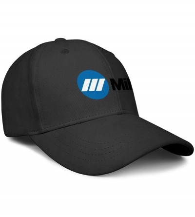 Baseball Caps Mens Miller-Electric- Baseball Caps Vintage Adjustable Trucker Hats Golf Caps - Black-216 - CX18ZLGIIOH $19.80
