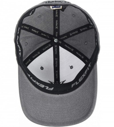 Baseball Caps Men's Black Textures Baseball Cap - Black (Pigment Wash) - CD18L3W0SIL $39.72