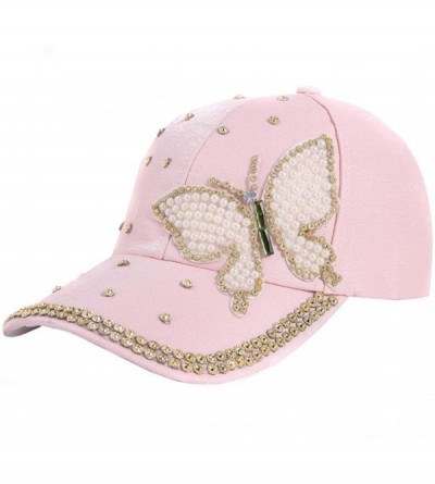 Bomber Hats Women's Baseball Cap Butterfly Curve Hat Hip Hop Adjustable Clearance - CV18GL0RNQA $21.81