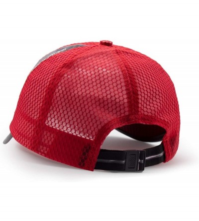 Baseball Caps Unisex Summer Breathable Quick Dry Mesh Baseball Cap Sun Hat - Red - CP18R83UUH7 $8.80