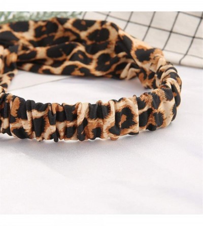 Headbands Headbands Elastic Stretchy Hairbands - Brown - CG18R9RTWMX $8.06