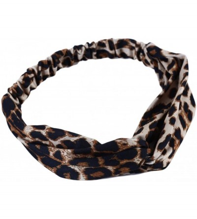 Headbands Headbands Elastic Stretchy Hairbands - Brown - CG18R9RTWMX $8.06