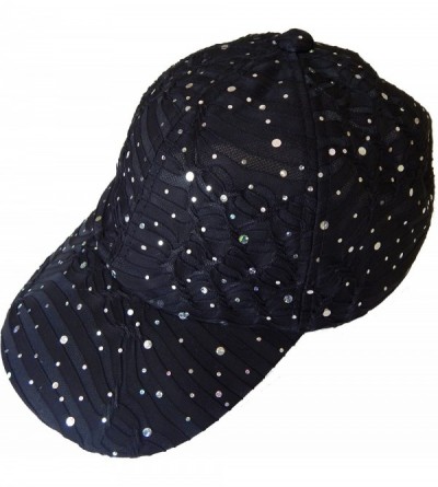 Baseball Caps Sparkle Baseball Cap [Style 630] - Black - CR11CYPYLAP $15.12
