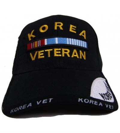 Skullies & Beanies Black Korea Korean War Veteran Shadow Baseball Hat Cap - CC127OGT7T9 $22.56