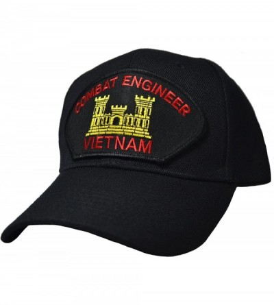 Baseball Caps Combat Engineer Vietnam Ball Cap Black - CC12I56D6T9 $20.06
