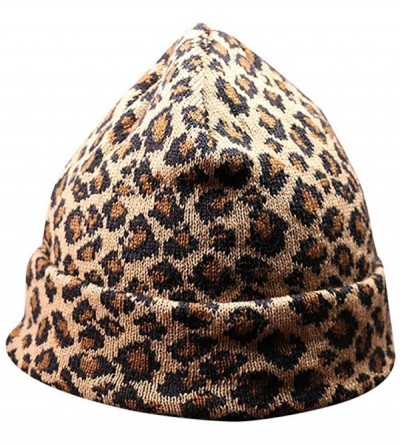 Skullies & Beanies Unisex Slouchy Knitting Beanie Hip Hop Cap Warm Winter Ski Hat - Y-khaki - CI18LS0X7ZN $8.30