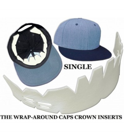 Baseball Caps 1Pk. Baseball Caps Wrap-Around Crown Inserts- Hat Shaper Washing Aide & Storage - Orange - C4182T8SXSX $11.75