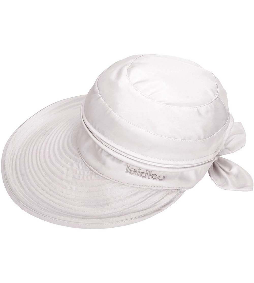 Visors Women's 2 in 1 Outdoor Sportswear Golf/Tennis Visor UV Protection Hat - 2284_white - C118D8NE5WA $16.38
